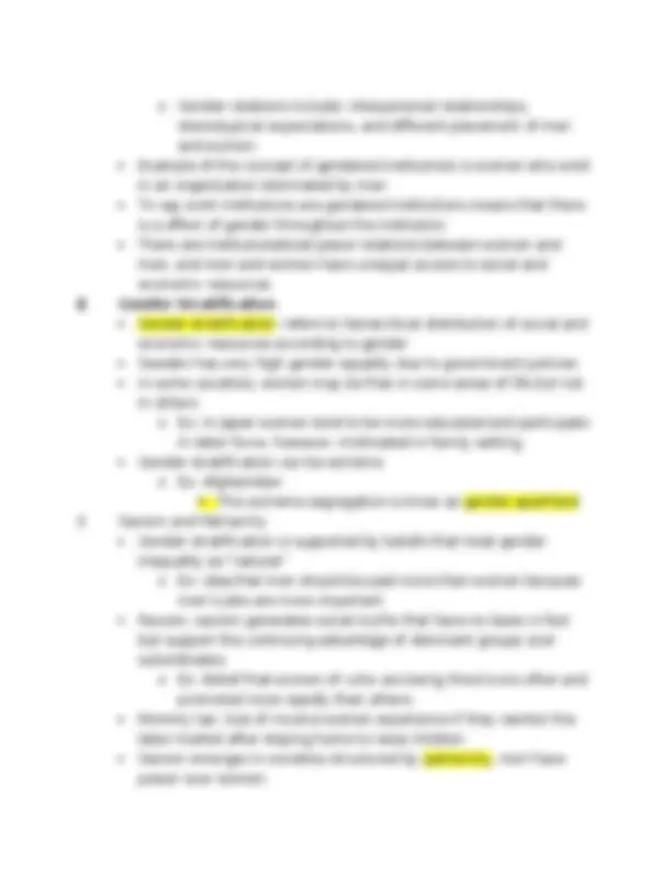 The Social Construction of Gender - Lecture Notes | 034 001 | Study ...