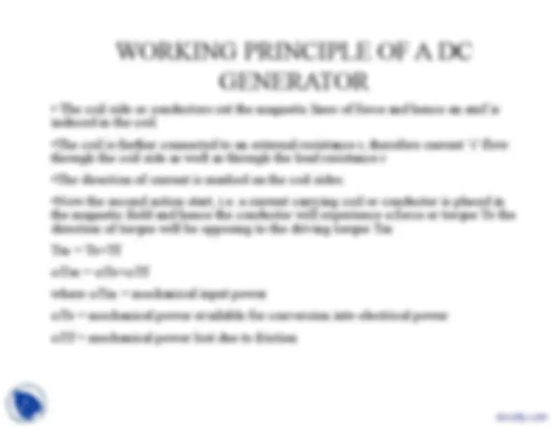 DC Machine - Electrical Engineering - Lecture Slides | Slides ...
