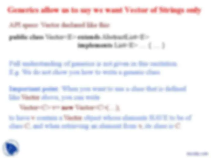 Array List and Hash Set | Slides Object Oriented Programming | Docsity