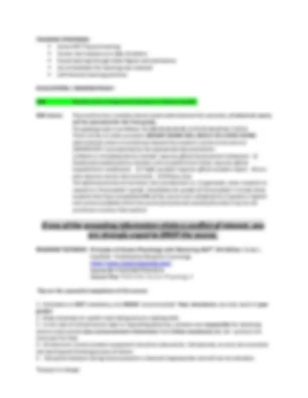 Human Physiology II (PCB 3704) Course: Spring 2014 at FIU | Lecture