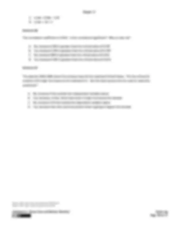 Linear Regression and Correlation - Business Statistics - Homework ...