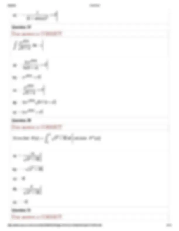 Calculus II - 24 MCQs with Right Answer | MATH 1432 | Exams Calculus ...
