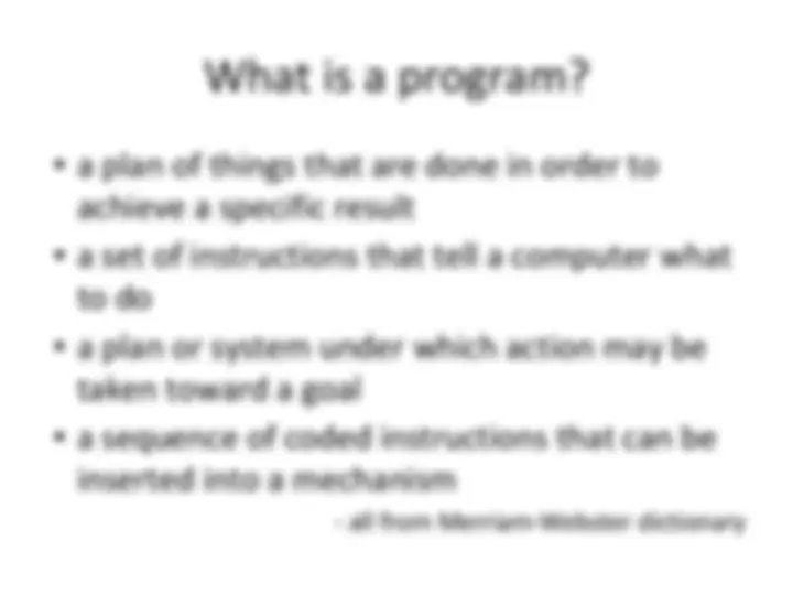 Notes on variables in C | Lecture notes C programming | Docsity