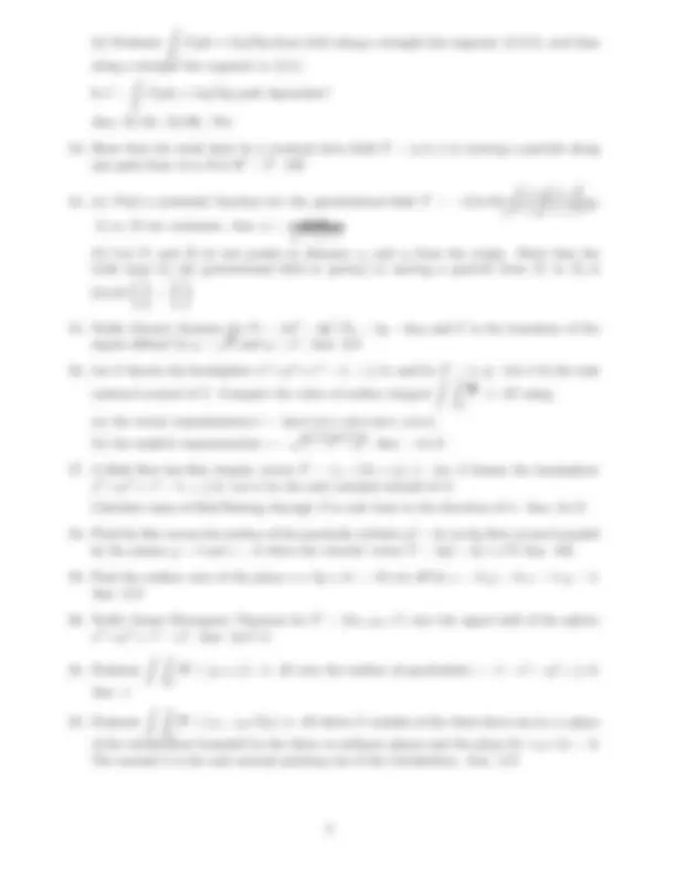 vector calculas curl gradient divergence | Exams Mathematics | Docsity