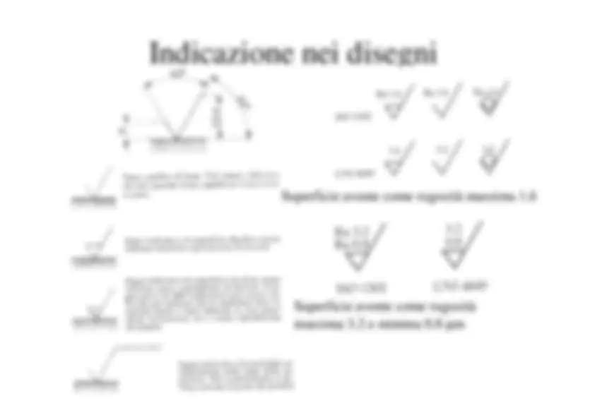 RUGOSITà - tabella rugosità | Slide di Disegno Di Macchine | Docsity