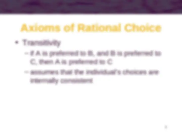 Preferences and Utility: Axioms of Rational Choice and Utility ...