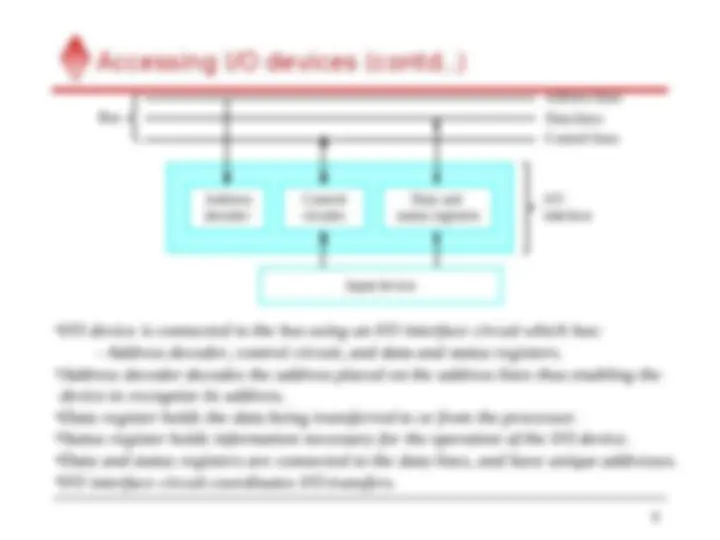 io operations in computer | Lecture notes Computer Fundamentals | Docsity