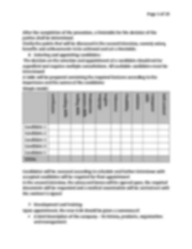selection test and performance appraisal system and job description ...