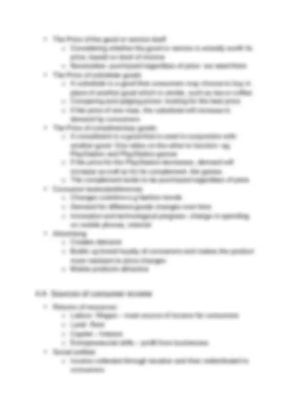 Economics Term 1 Preliminary Notes | Lecture notes Economics | Docsity