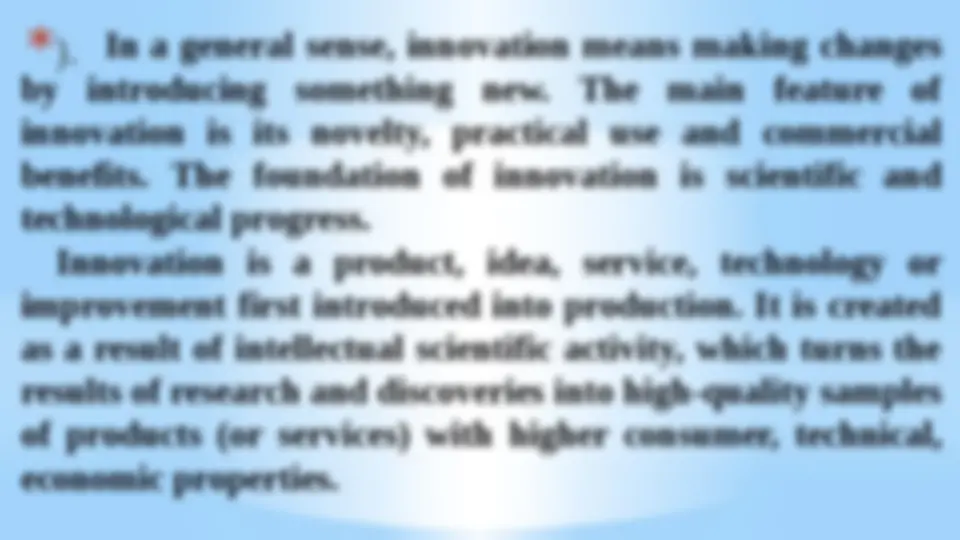 Innovation: concept, features, functions. | Essays (high school ...