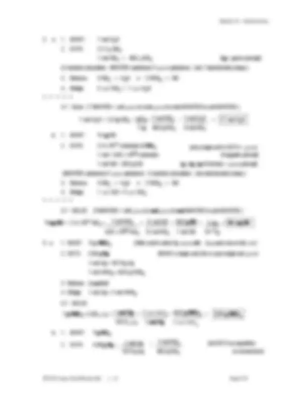 Mole concept questions and answers | Exercises Chemistry | Docsity