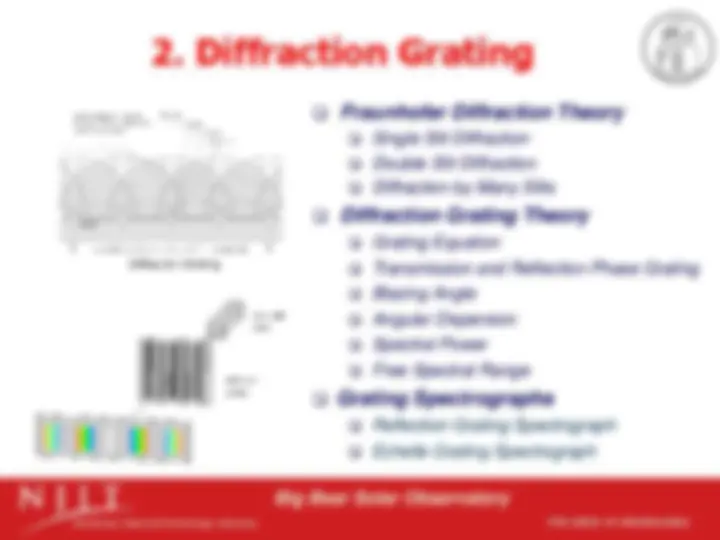 grating grating grating Hale COLLAGE (NJIT Phys-780) Topics in Solar ...