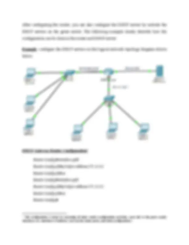 Dccn Configuration of DCCN dhcp and vlan | Lecture notes Data Communication ...