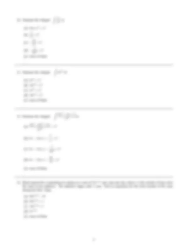 Intuitive Calculus Exam 3 - Spring 2011 | Exams Calculus | Docsity
