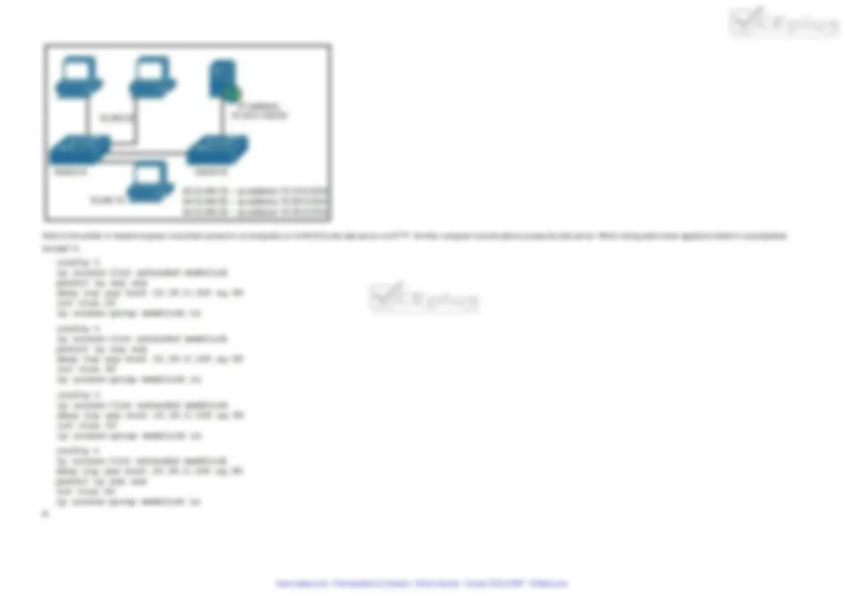 CCNA - 200-301 102q - Demo | Quizzes Network Design | Docsity