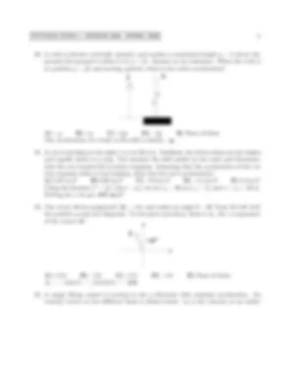 Solved Exam 1 for General Physics 1 | PHYS 2010 | Exams Physics | Docsity