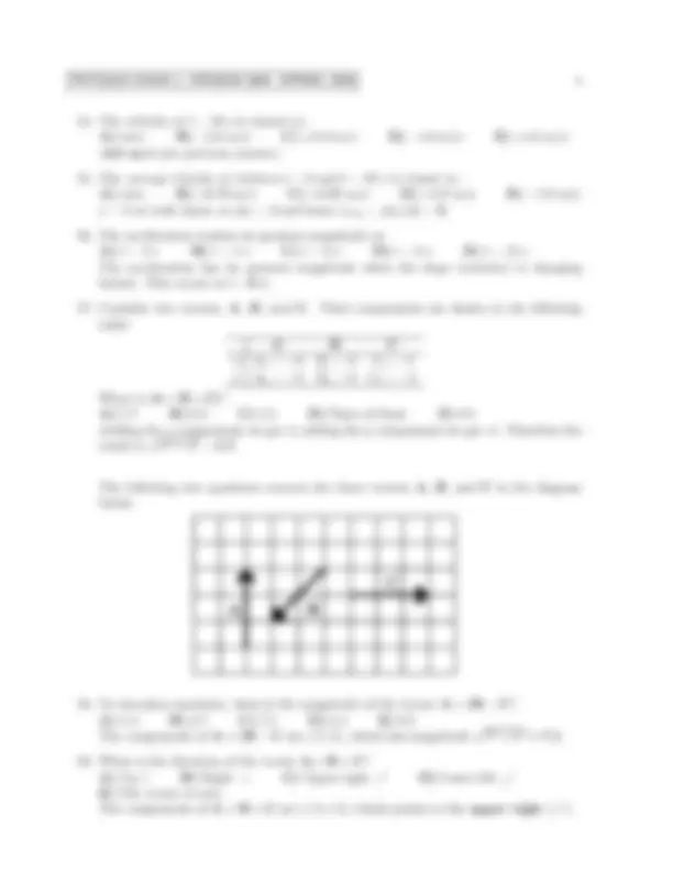 Solved Exam 1 for General Physics 1 | PHYS 2010 | Exams Physics | Docsity