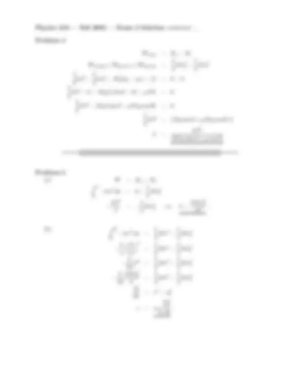 Physics 218 - Fall 2002 Exam 2 Solutions | Exams Mechanics | Docsity