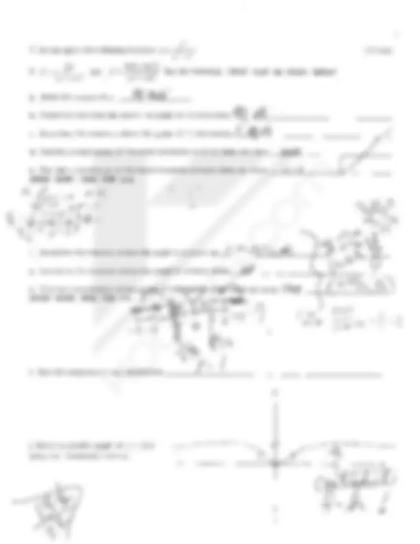 Test 3 with Solved Questions - Calculus | MATH 1205 | Exams Calculus ...