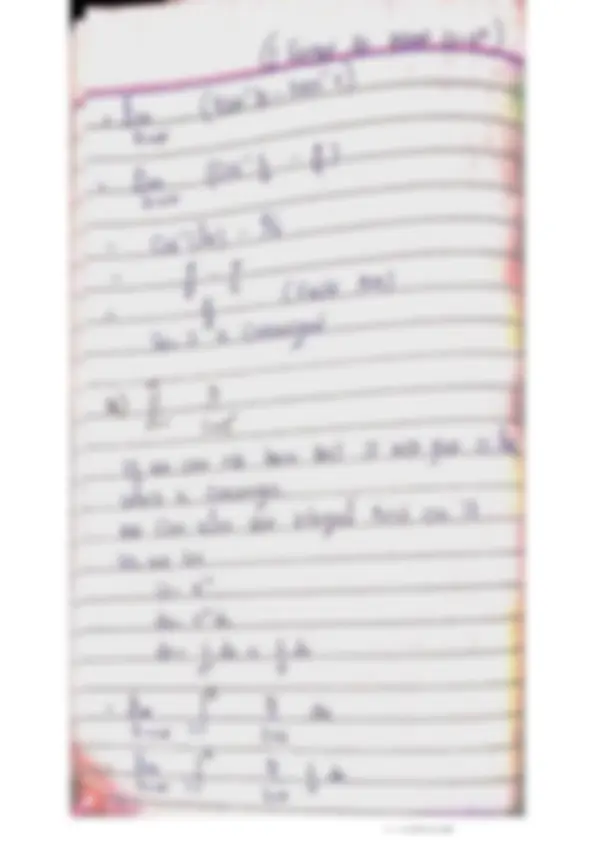 Calculus chp 11 key points | Exercises Mathematics | Docsity