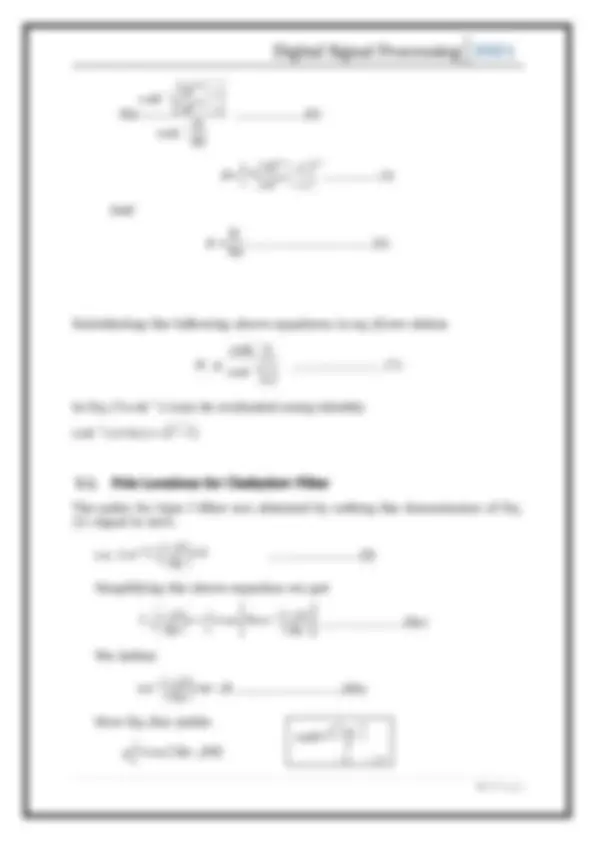 Chebyshev Matlab Formula Design of Chebyshev Filters using MATLAB: Type I and II | Assignments ...