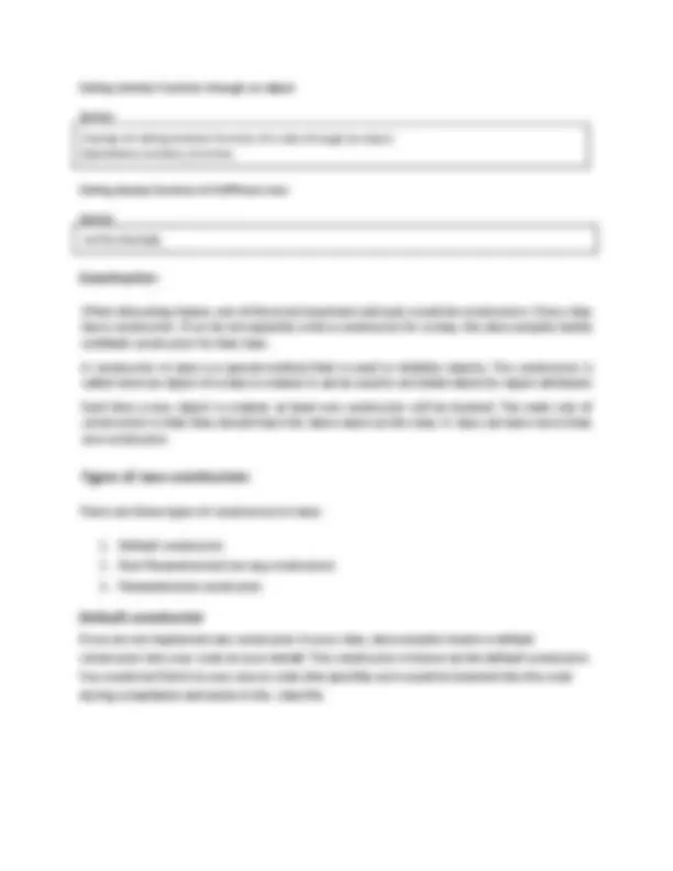 Object-Oriented Programming in Java: Classes, Objects, Constructors and ...