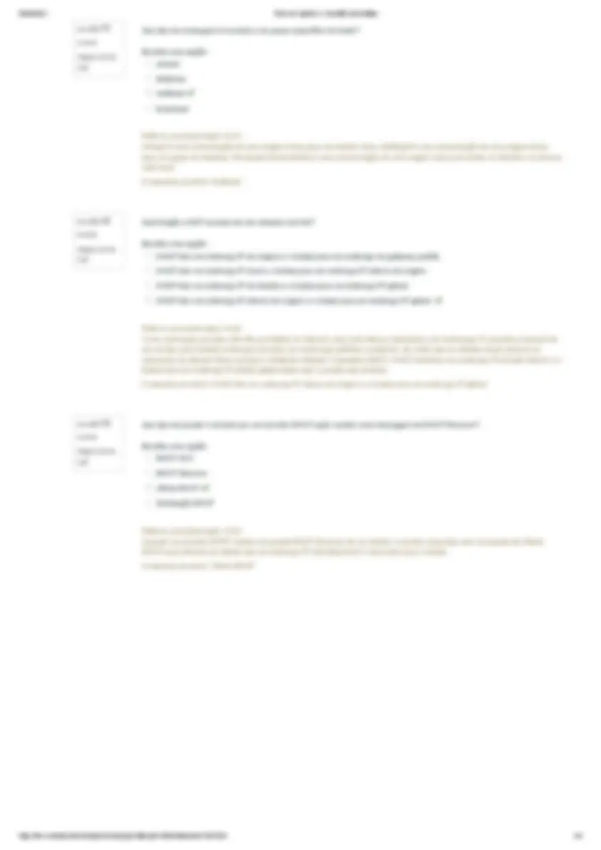 Cisco Teste Do Capítulo 4 Redes De Computadores Provas Redes De