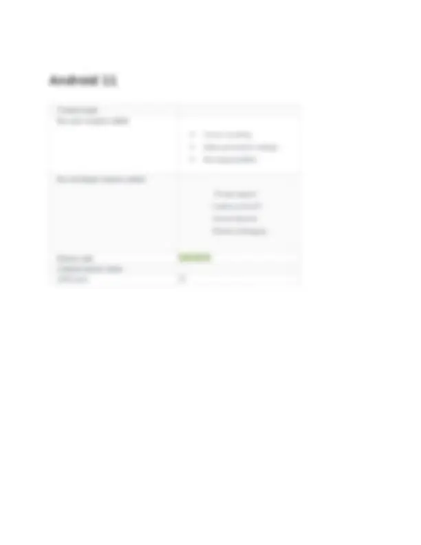 Android Operating System Versions and Features | Lecture notes Computer ...