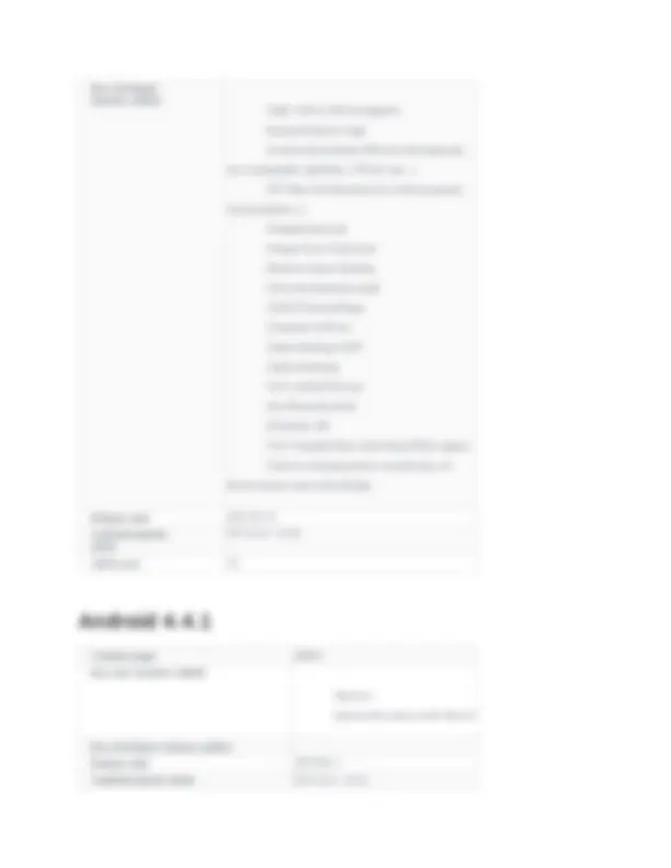 Android Operating System Versions and Features | Lecture notes Computer ...