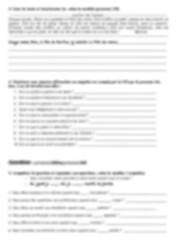 pronoms_cod_coi1 French practice | Exercises French | Docsity