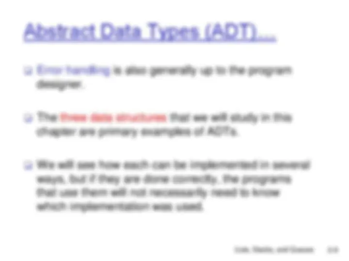 Data Structures: Lists, Stacks, and Queues | Slides Data Structures and ...