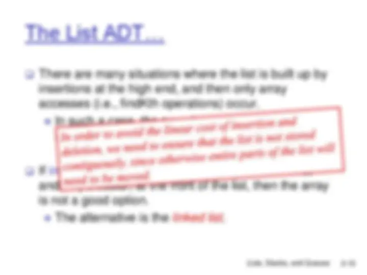 Data Structures: Lists, Stacks, and Queues | Slides Data Structures and ...