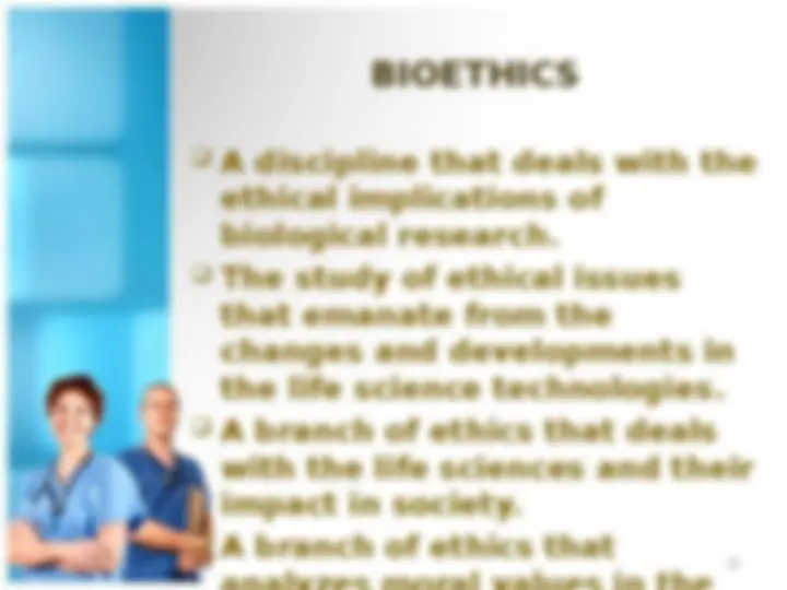 Bioethics Course: Understanding Ethical Concepts and Principles in ...