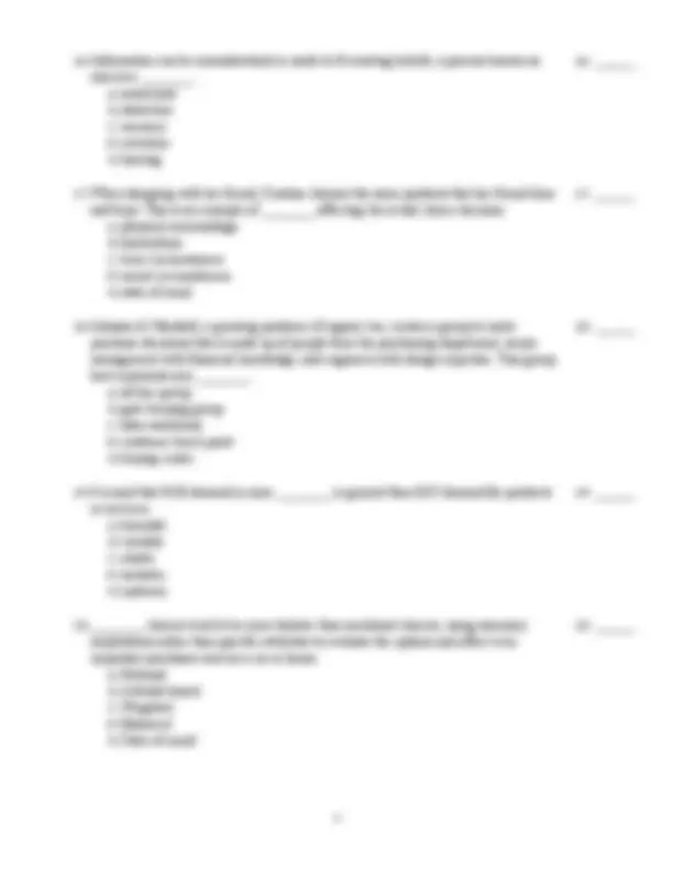 Consumer Behavior Exam: True/False and Multiple Choice Questions ...