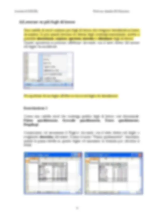 dispense per imparare excel | Dispense di Elementi di Informatica | Docsity
