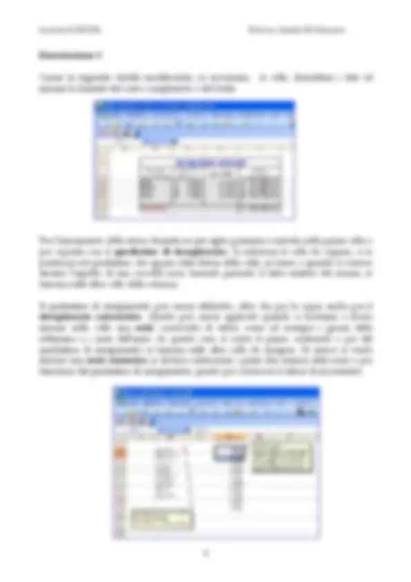 dispense per imparare excel | Dispense di Elementi di Informatica | Docsity