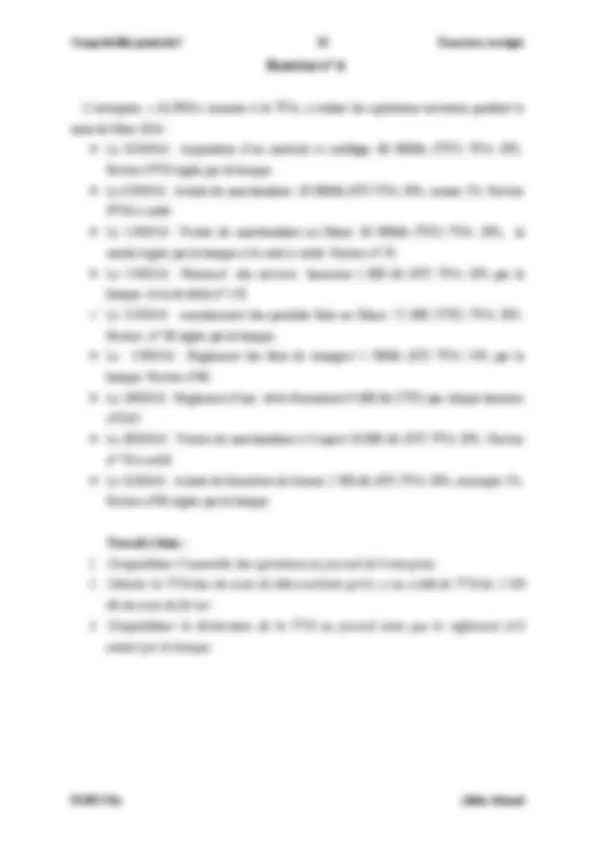 Exercice de comptabilité | Exercises Accounting | Docsity