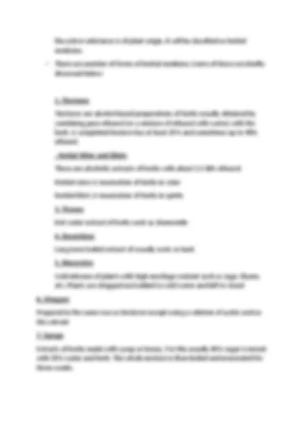 Complementary or Alternative Medicine | Lecture notes Pharmacy | Docsity