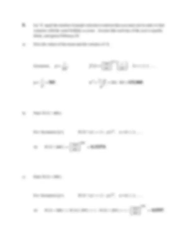 Statiscovd Sample Math Problem Advanced Practice Problems #4 | Exams Mathematical Statistics | Docsity
