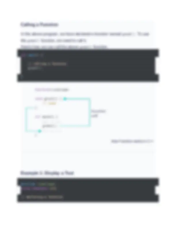 C++ Functions C++ Function | Exams Computer Science | Docsity