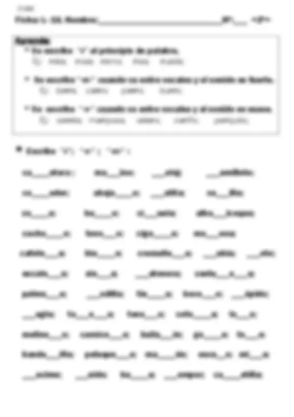 Lengua 2º primaria Fichas de refuerzo | Ejercicios de Lengua y ...