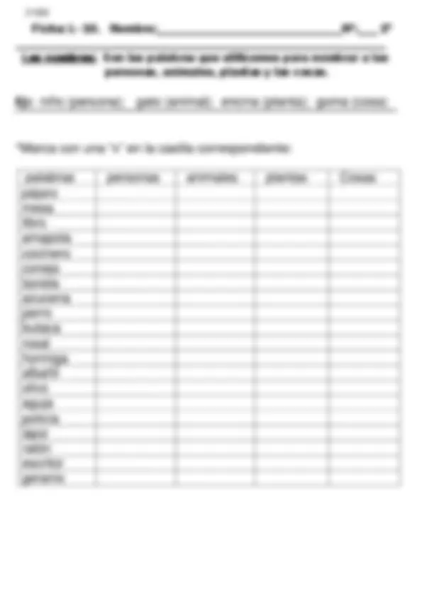 Lengua 2º primaria Fichas de refuerzo | Ejercicios de Lengua y ...