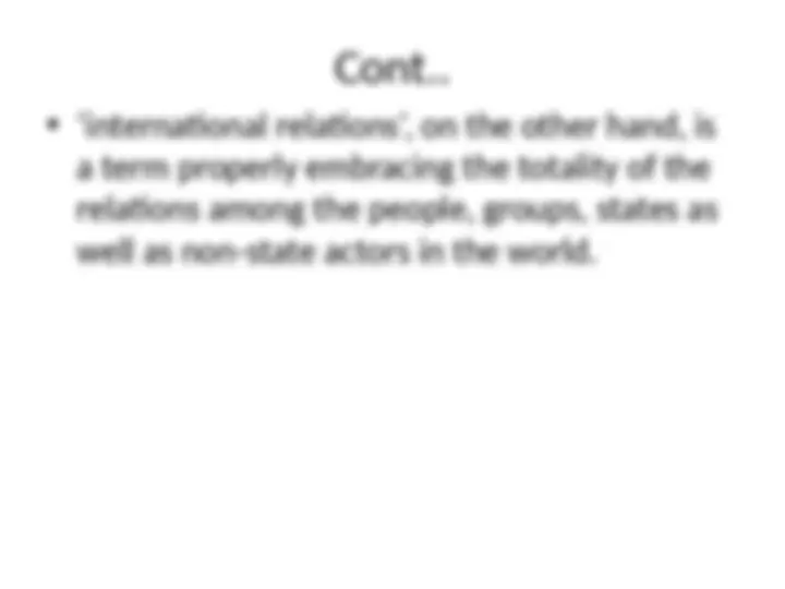 What is IR and it's basics ? | Study notes International Relations ...