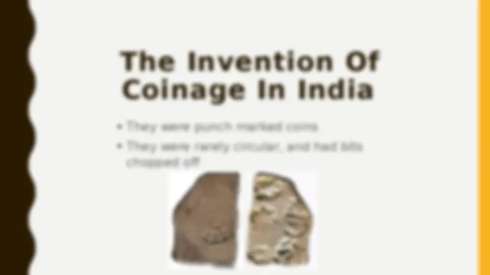 Presentation on the first Coinage | Assignments Economics | Docsity