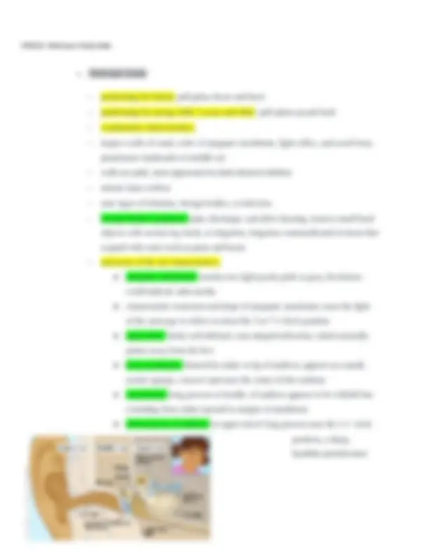 NUR 335 - Peds Exam 1 Study Guide | Exams Health sciences | Docsity