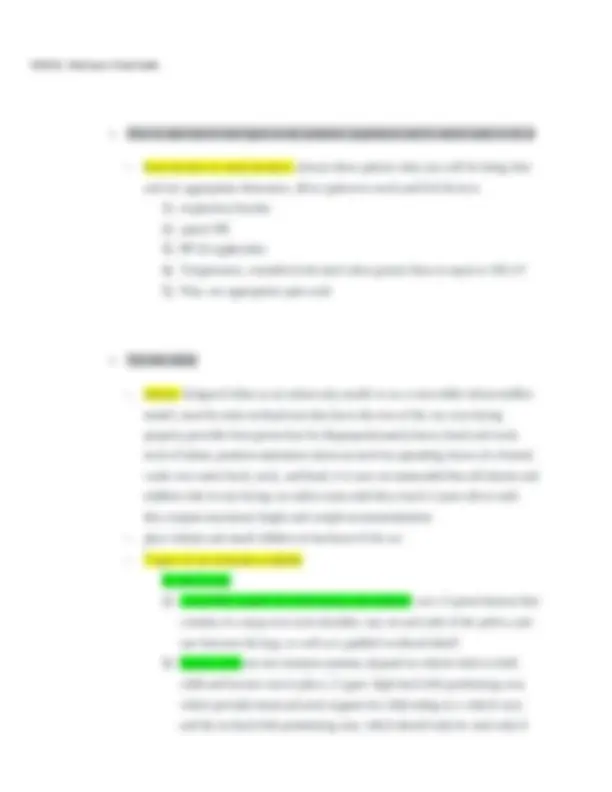 NUR 335 - Peds Exam 1 Study Guide | Exams Health sciences | Docsity