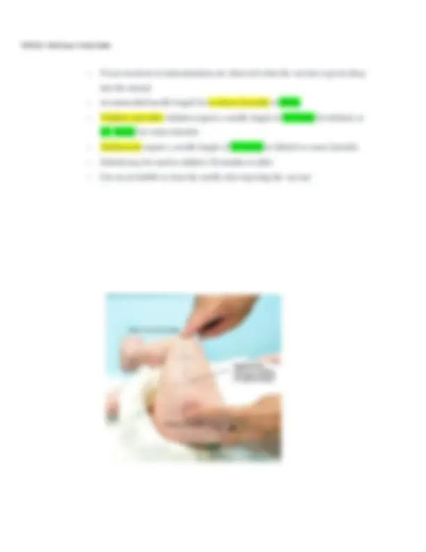 NUR 335 - Peds Exam 1 Study Guide | Exams Health sciences | Docsity