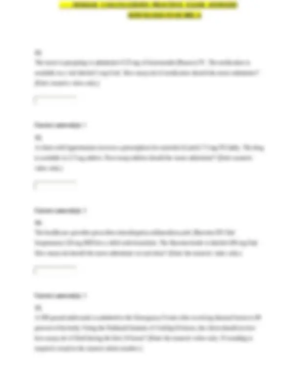 DOSAGE CALCULATIONS PRACTICE EXAM ANSWERS DOWNLOAD TO SCORE A | Exams ...