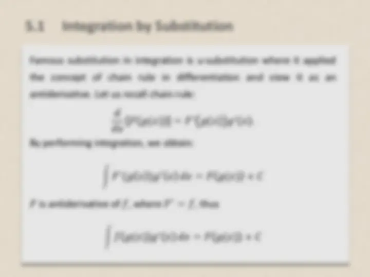 Techniques of Integration: U-Substitution in Calculus I | Lecture notes ...