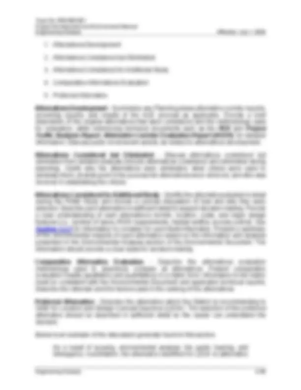 Engineering Analysis Procedure for Project Development and Environment ...